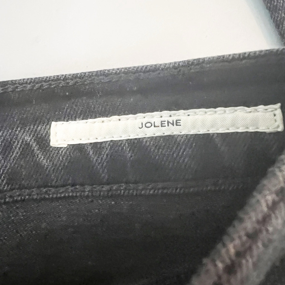 Women's Citizens of Humanity Jolene Black Distressed Straight Leg Jeans Size 25 - Picture 3 of 6